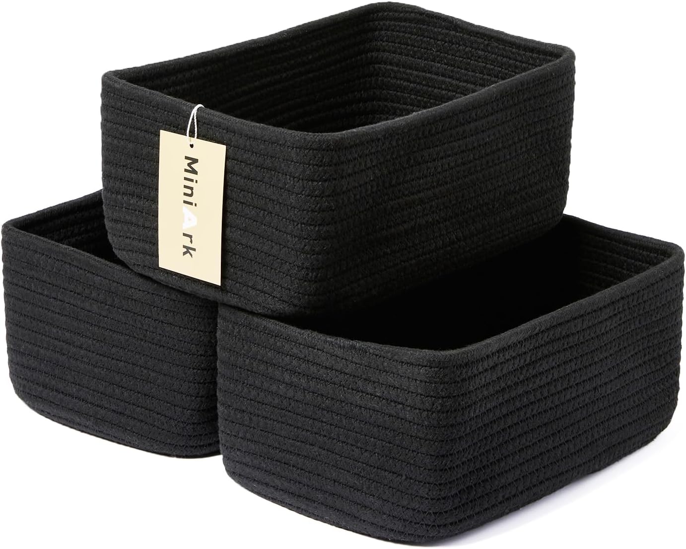 Cotton-rope storage baskets