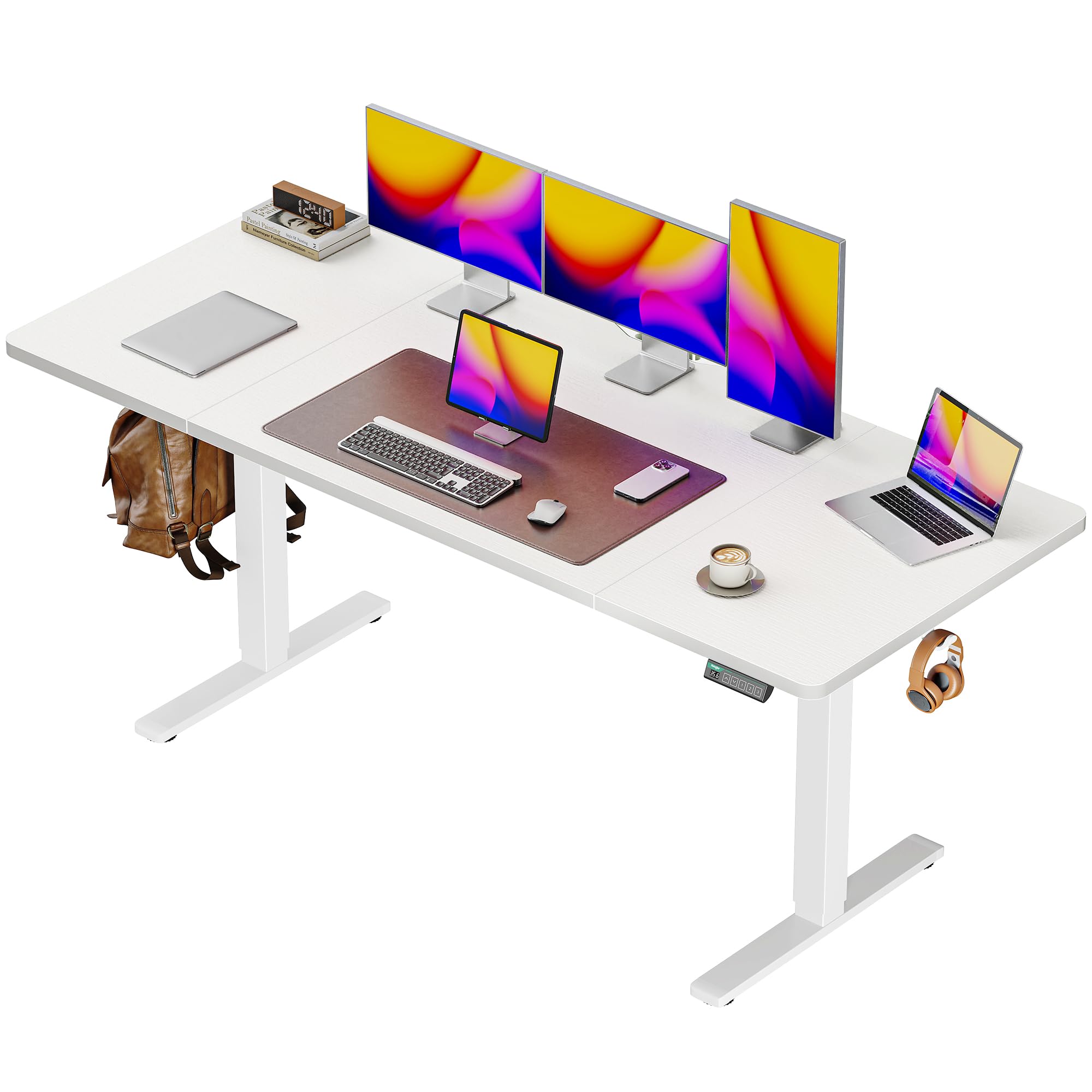 Huuger 63 × 28-inch electric standing desk