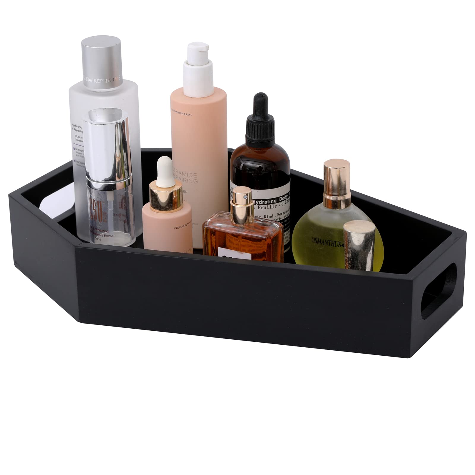 Black Wooden Coffin-Shaped Organizer