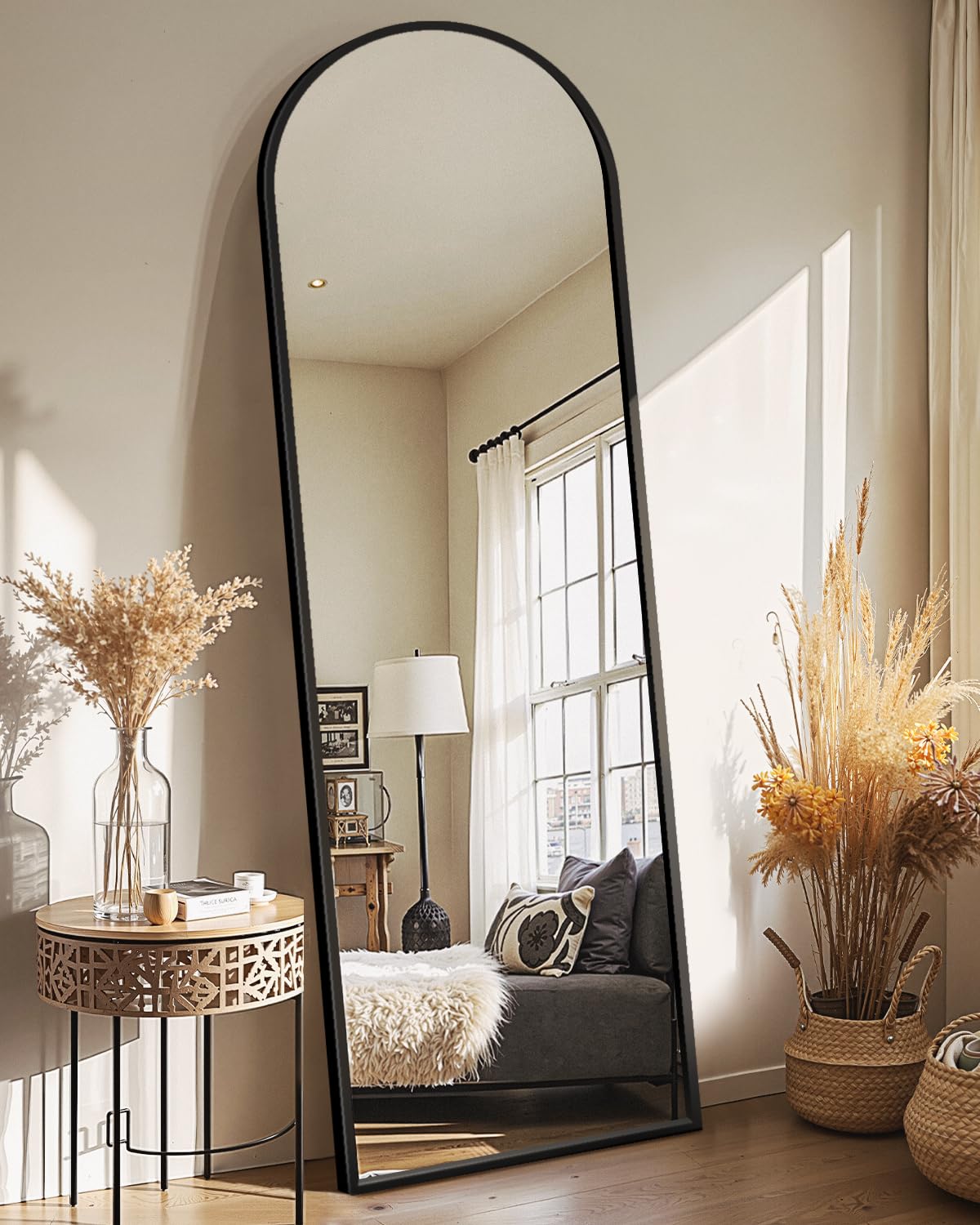 Delma arched full-length mirror