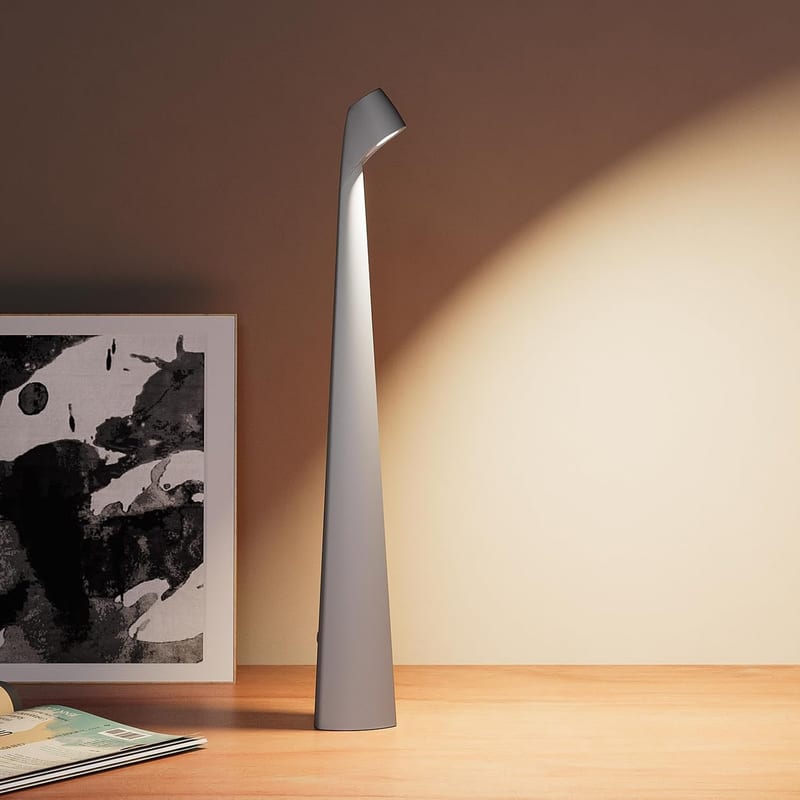 Cordless metal reading lamp