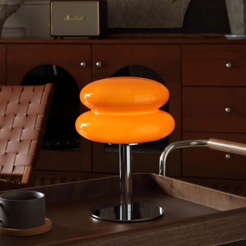 Glivpny orange mushroom lamp