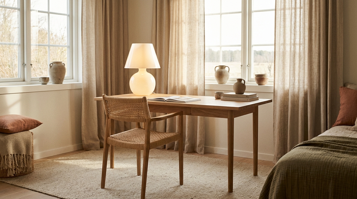 A light-filled Scandinavian living room